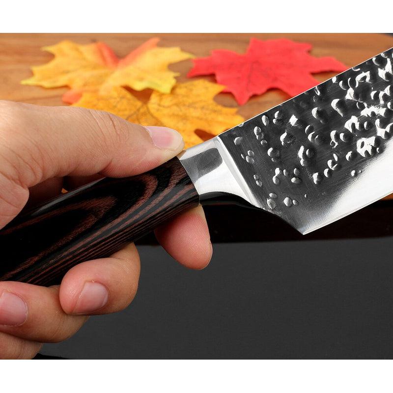 XITUO 8" Stainless Steel Chef Knife - High-Quality Meat Cutter with Wood Handle